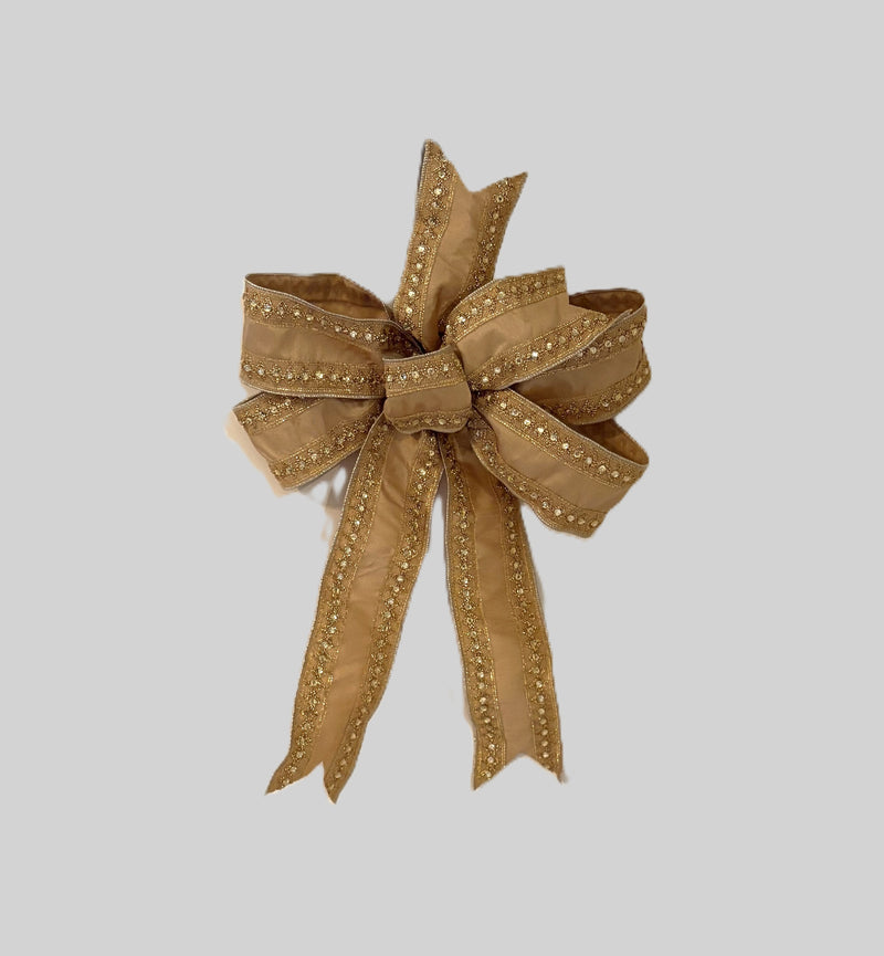 Antique Gold Jeweled Bow