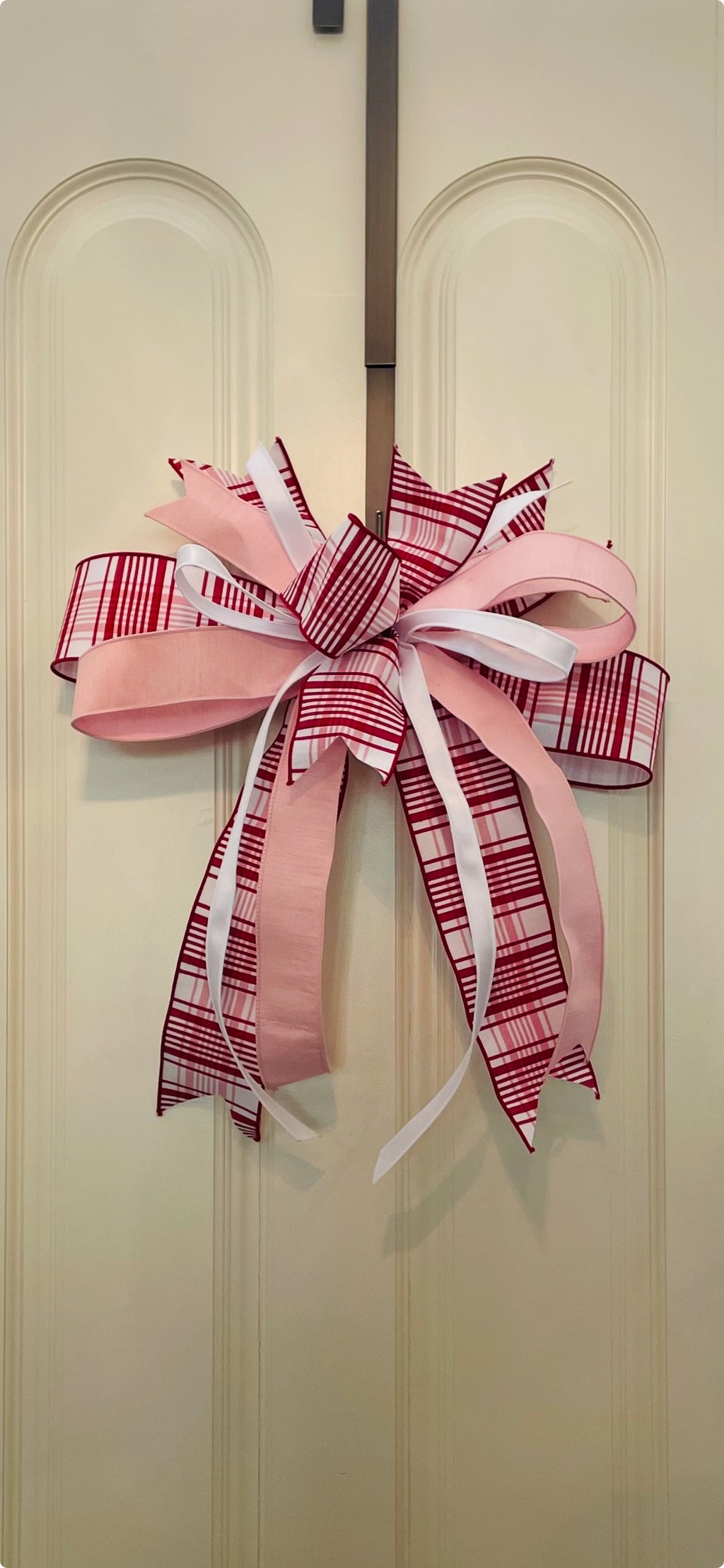 Red, White, and Pink Valentines Bow