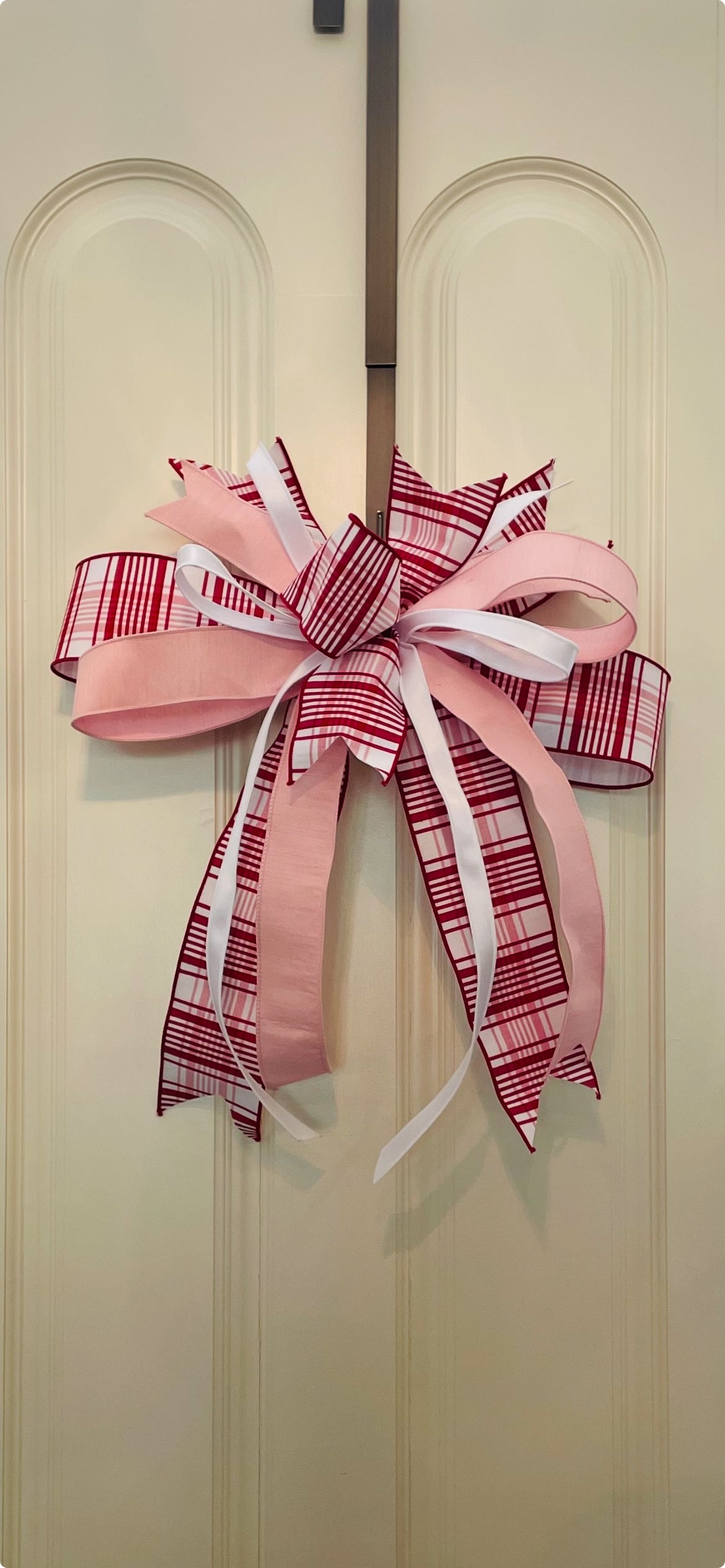 Red, White, and Pink Valentines Bow