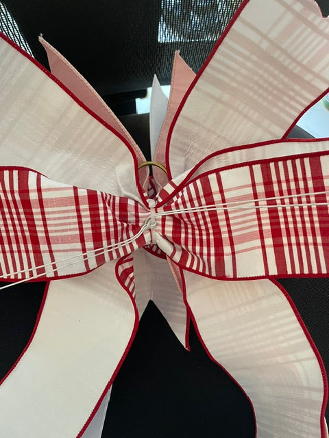 Red, White, and Pink Valentines Bow