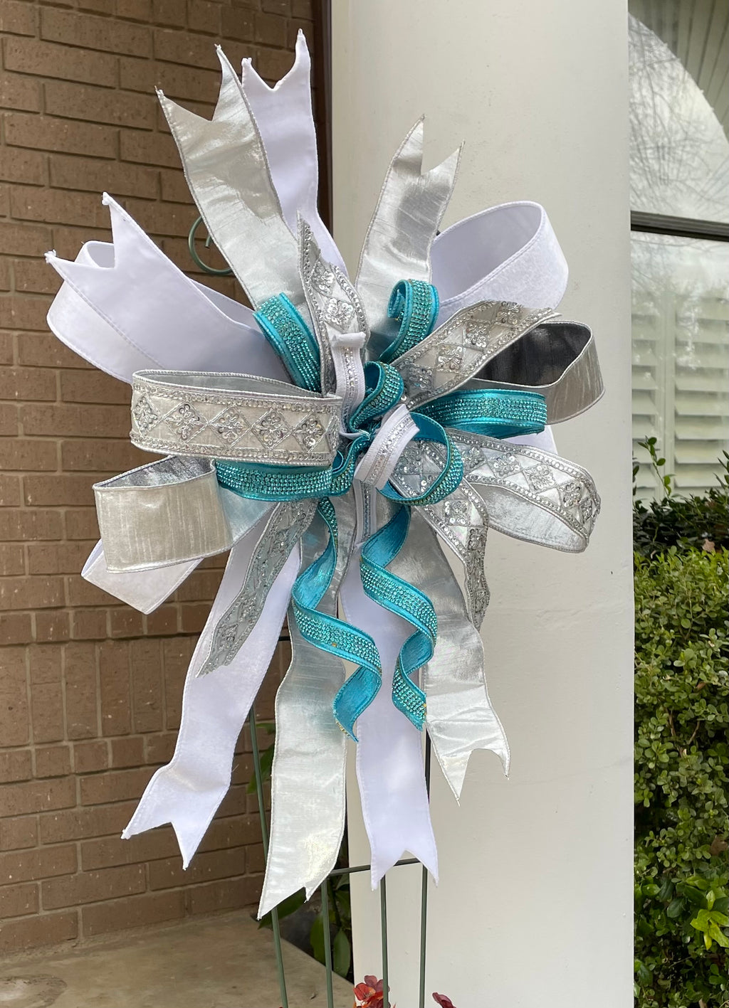 Icy Winter Luxury Sparkle Bow