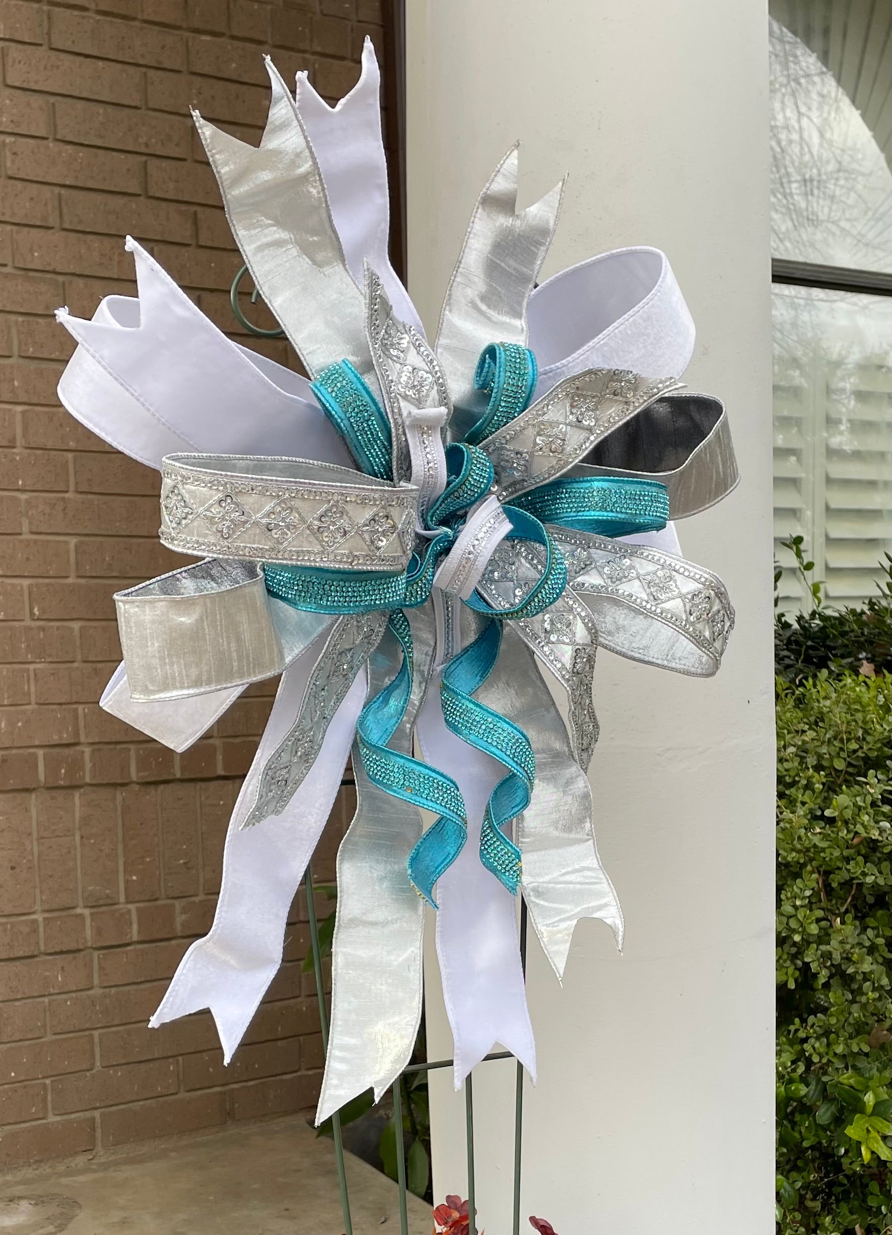 Icy Winter Luxury Sparkle Bow