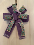 01_Lavender Velvet and Mint Green Emroidered Bow