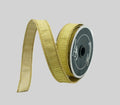 Gold Pleated Metallic Ribbon